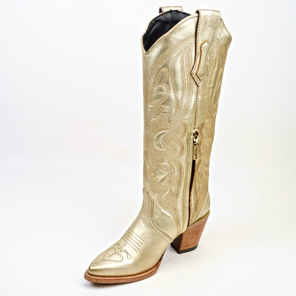 Linda Rose Gold - Tall Shaft - Snip Toe - Gomez Western Wear