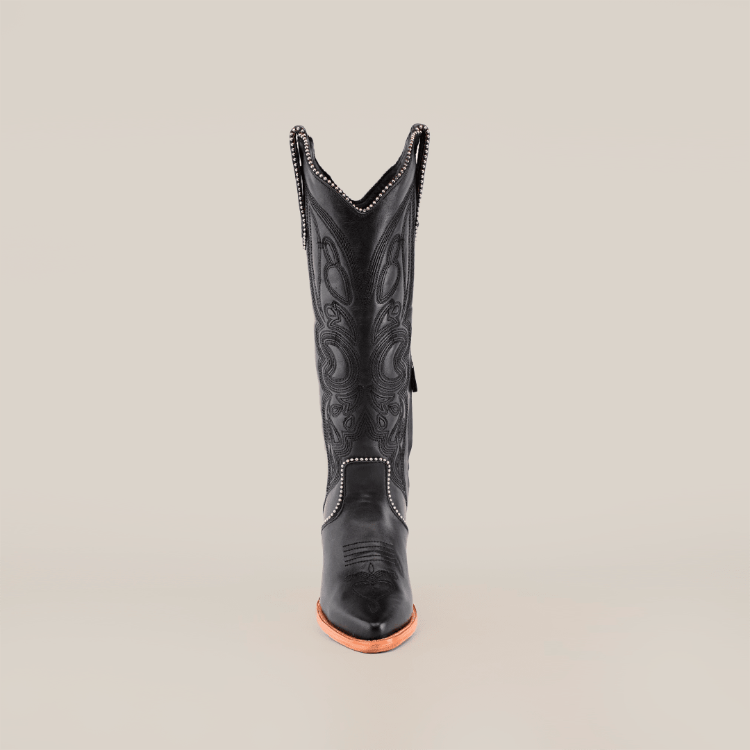 Linda Tall Shaft Black - J Toe - Gomez Western Wear