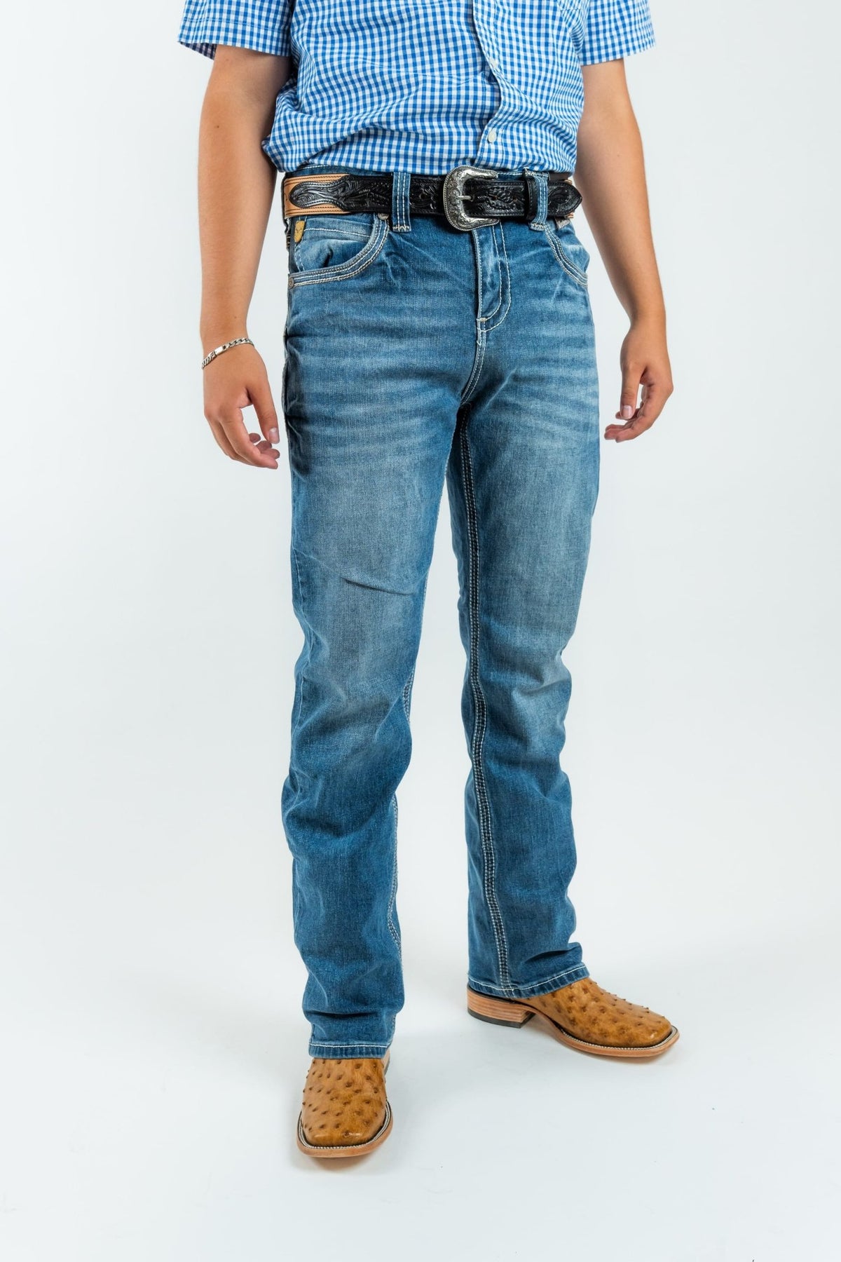Men's Classic Modern Boot Cut Jeans (W488) - Gomez Western Wear