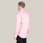 Men’s Single Pocket Logo Modern Fit Stretch Dress Shirt - Pink - CTL9826 - Gomez Western Wear