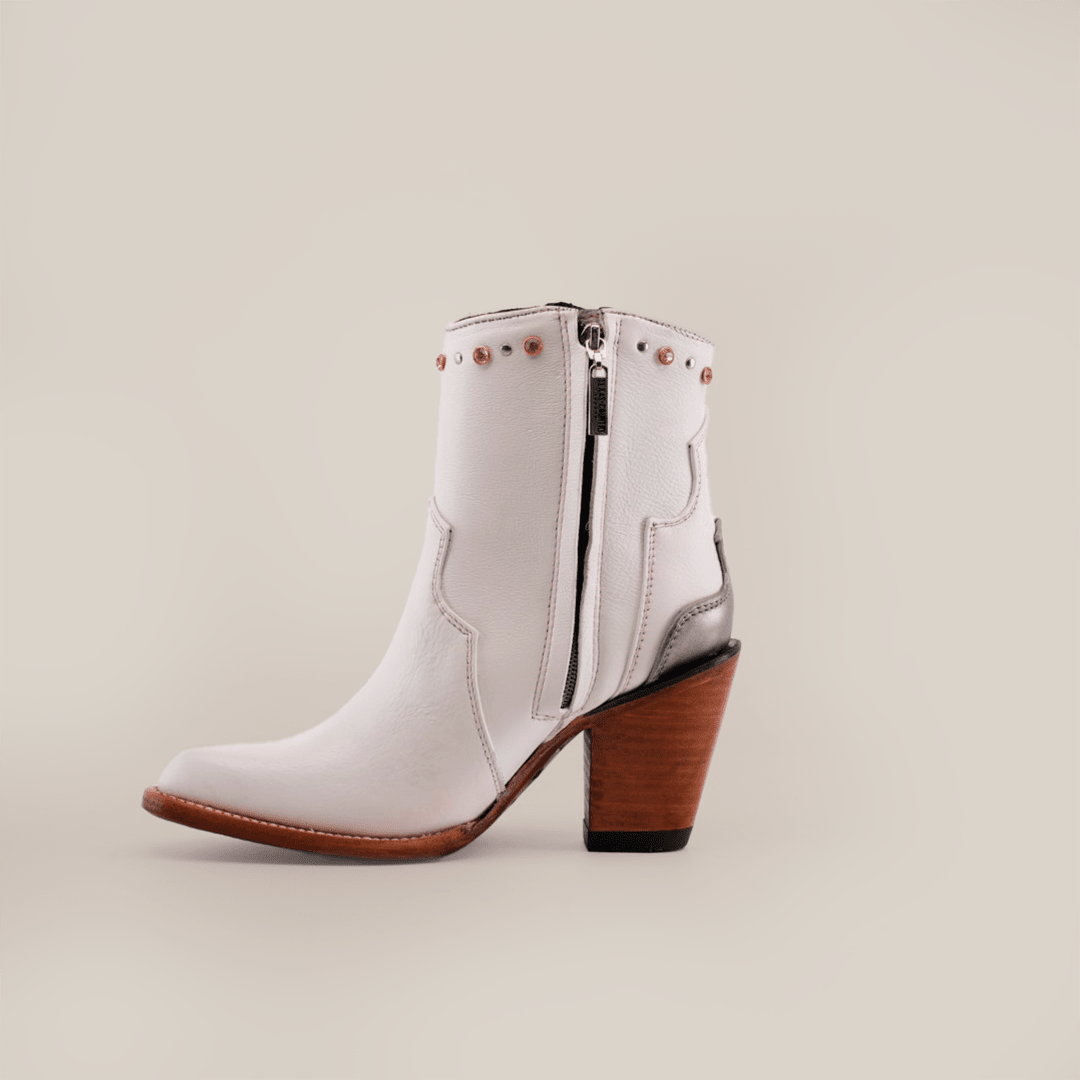 Milan Chains Bootie Frost White - J Toe - Gomez Western Wear