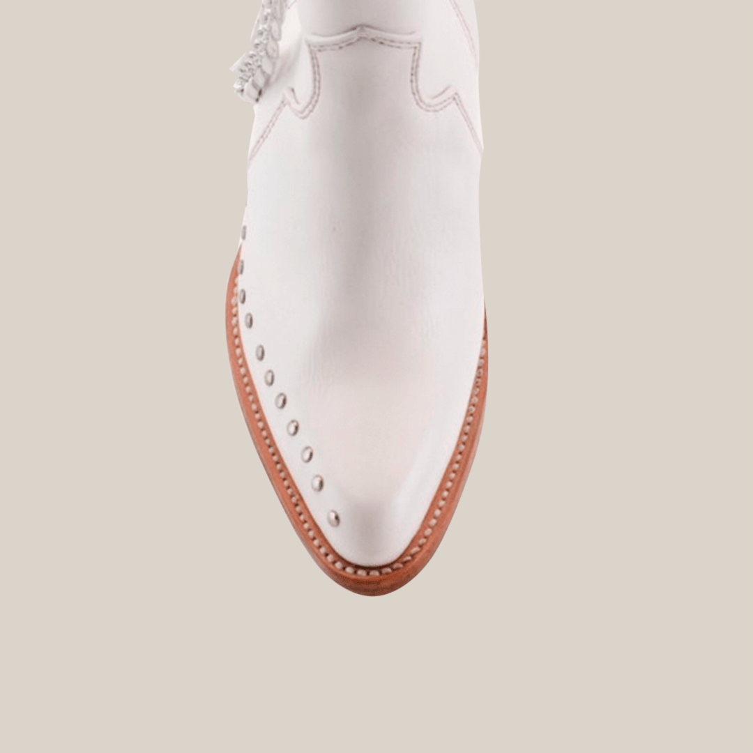 Milan Chains Bootie Frost White - J Toe - Gomez Western Wear