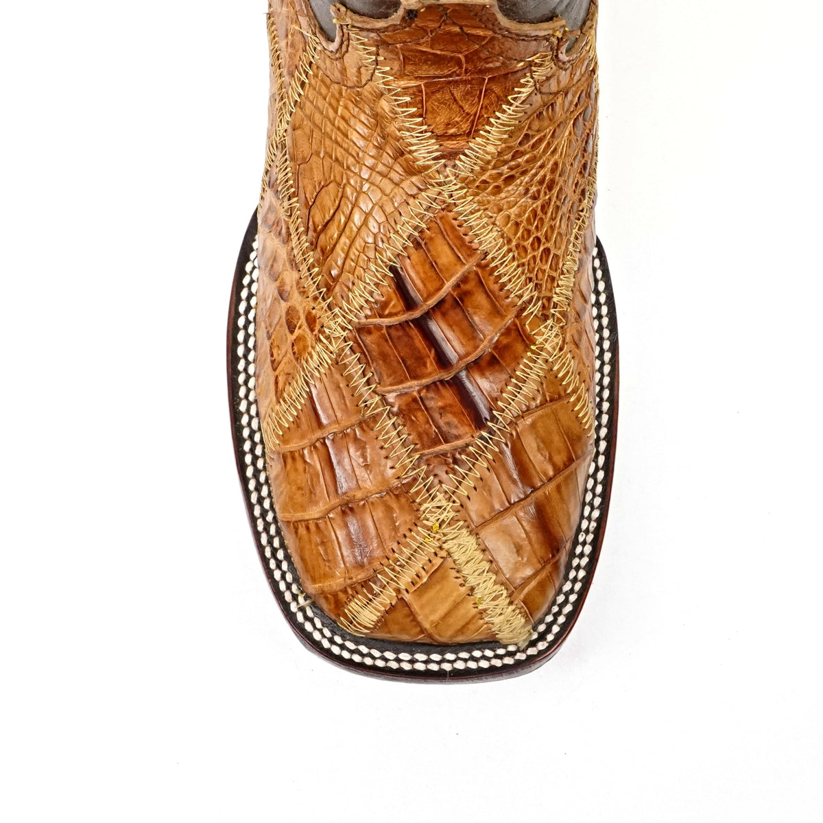 Orix Alligator Patchwork Boots (Youth) - Square Toe (R003) - Gomez Western Wear