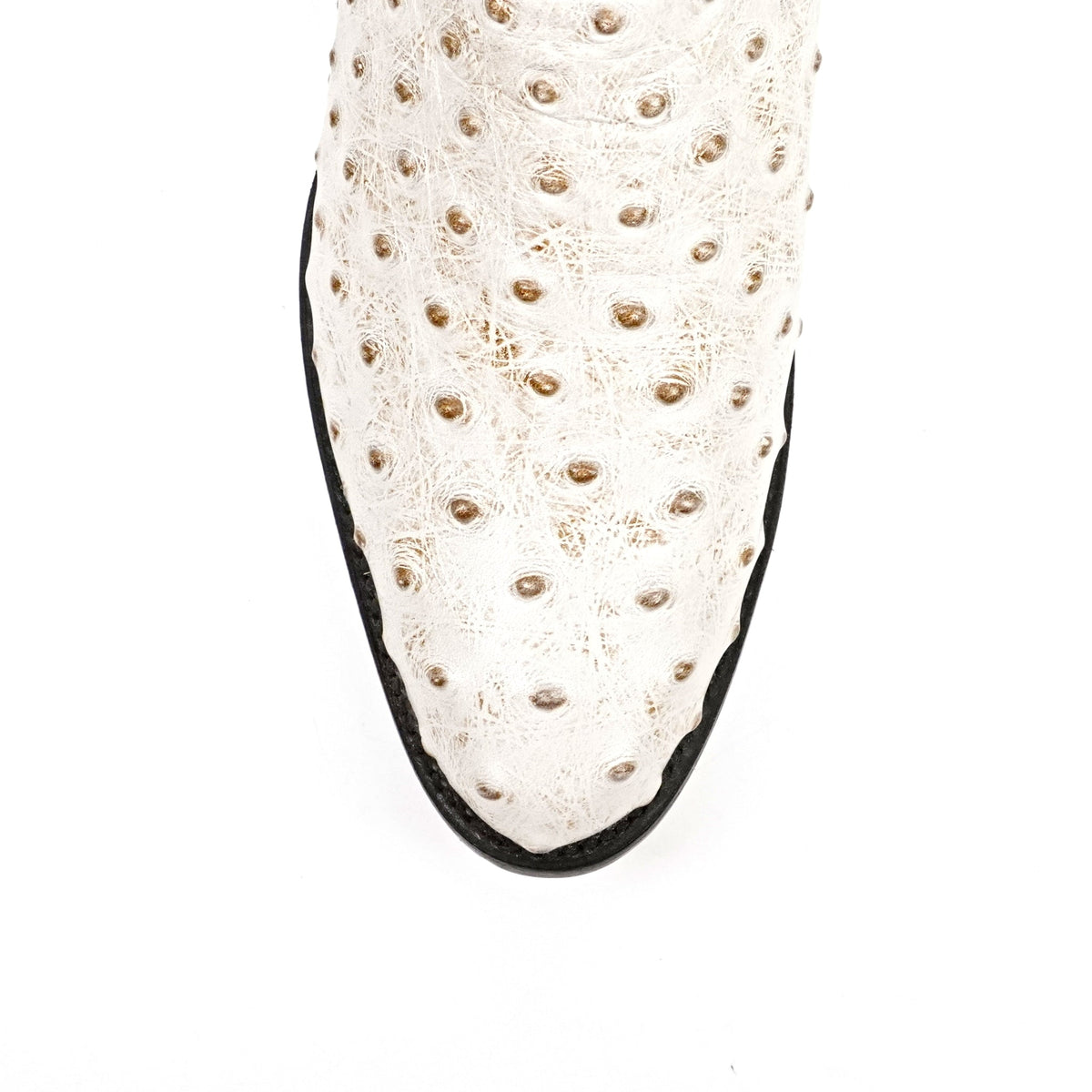 Ostrich Bone Boots - Embossed Leather - Round Toe (E436) - Gomez Western Wear