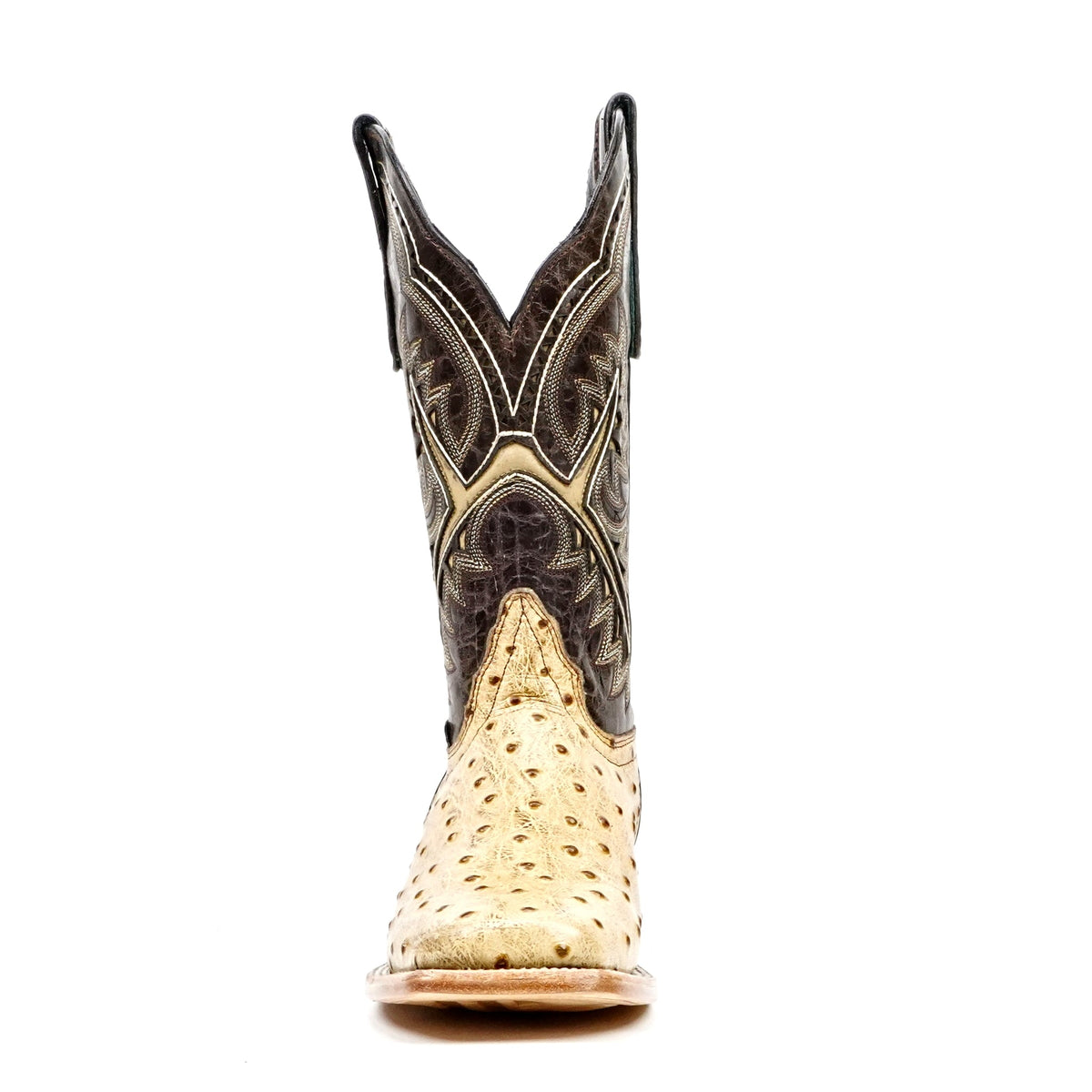 Ostrich Orix Cowboy Boots - Embossed Leather - Square Toe (E424) - Gomez Western Wear