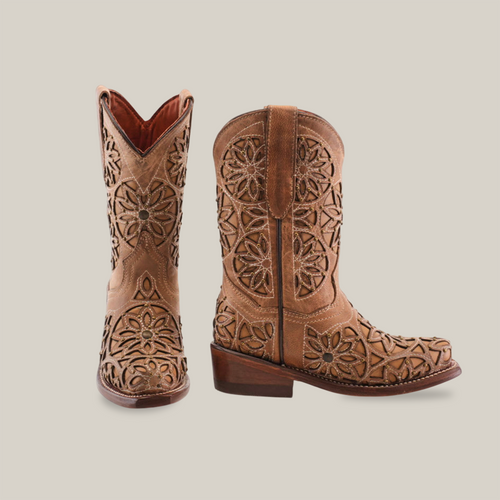 Vitralli Studs Fawn Snip Toe - Kids Boots