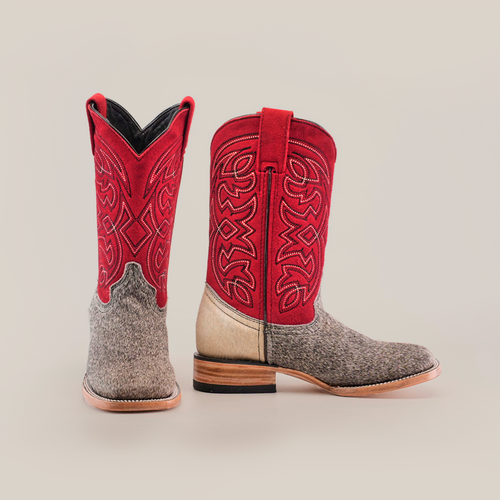 Cowhide Hair Pinto Square Toe / Youth