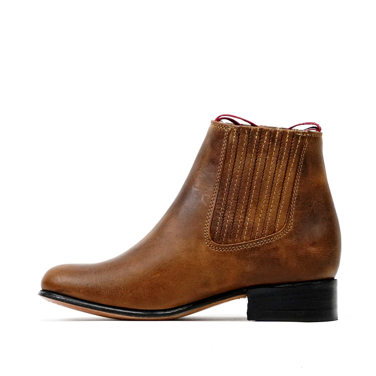 Rustic Honey Ankle Boots - Round Toe (E500) - Gomez Western Wear