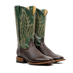 Shrunken Calf Cowboy Boots - Chocolate - Square Toe (TS083) - Gomez Western Wear