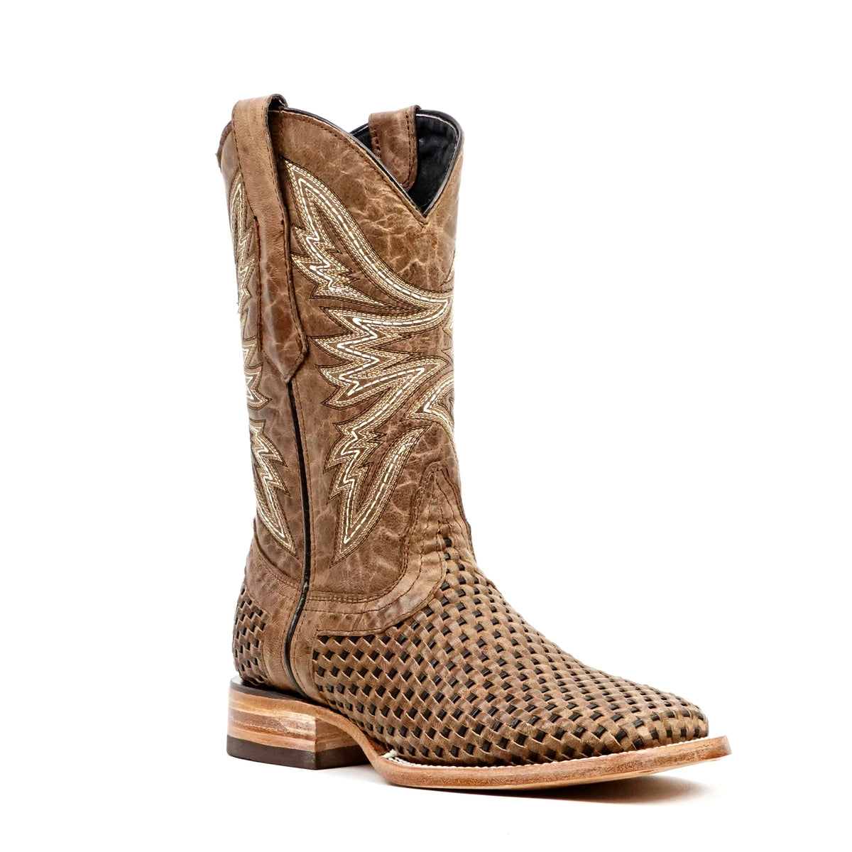 Sierra Orix Basketweave Boots - Square Toe (E634) - Gomez Western Wear