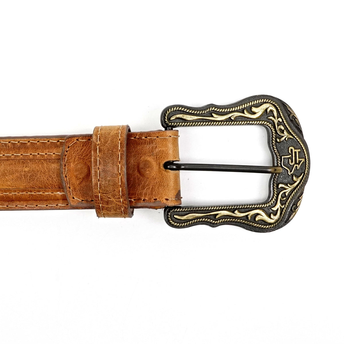 Solid Rustic Honey Leather Belt (C-V4601) - Gomez Western Wear