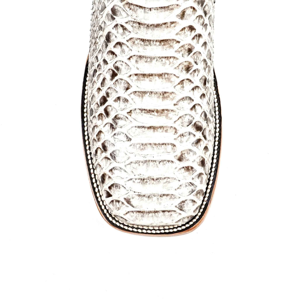 Tanner Python Boots - Natural - Square Toe (PN30) - Gomez Western Wear