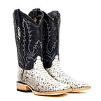 Tanner Python Boots - Natural - Square Toe (PN30) - Gomez Western Wear