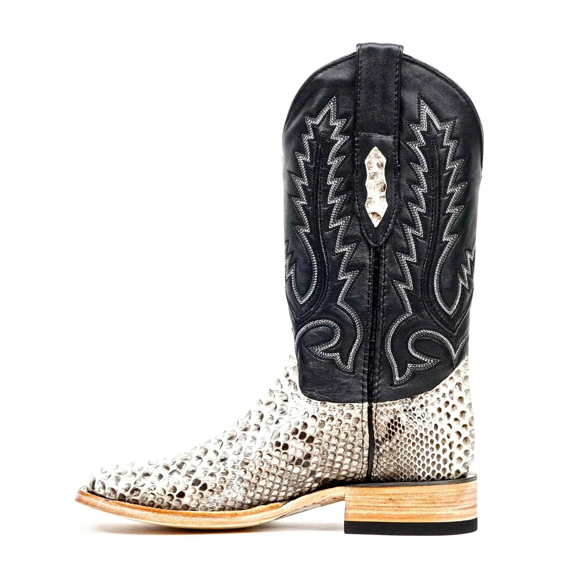 Tanner Python Boots - Natural - Square Toe (PN30) - Gomez Western Wear