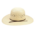 TC Hats - 100X Straw Open Crown Hat - Two-Tone X-Flower - Gomez Western Wear