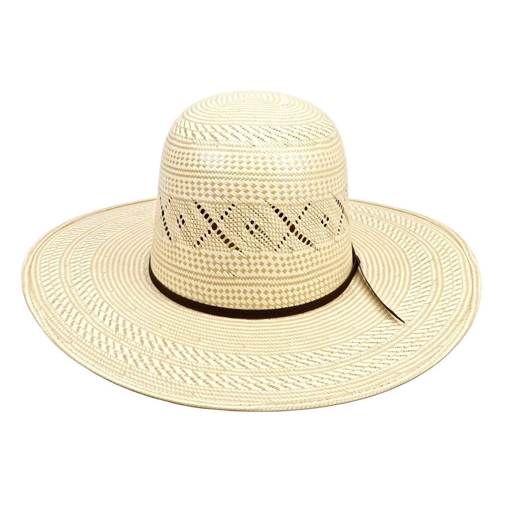 TC Hats - 100X Straw Open Crown Hat - Two-Tone X-Flower - Gomez Western Wear