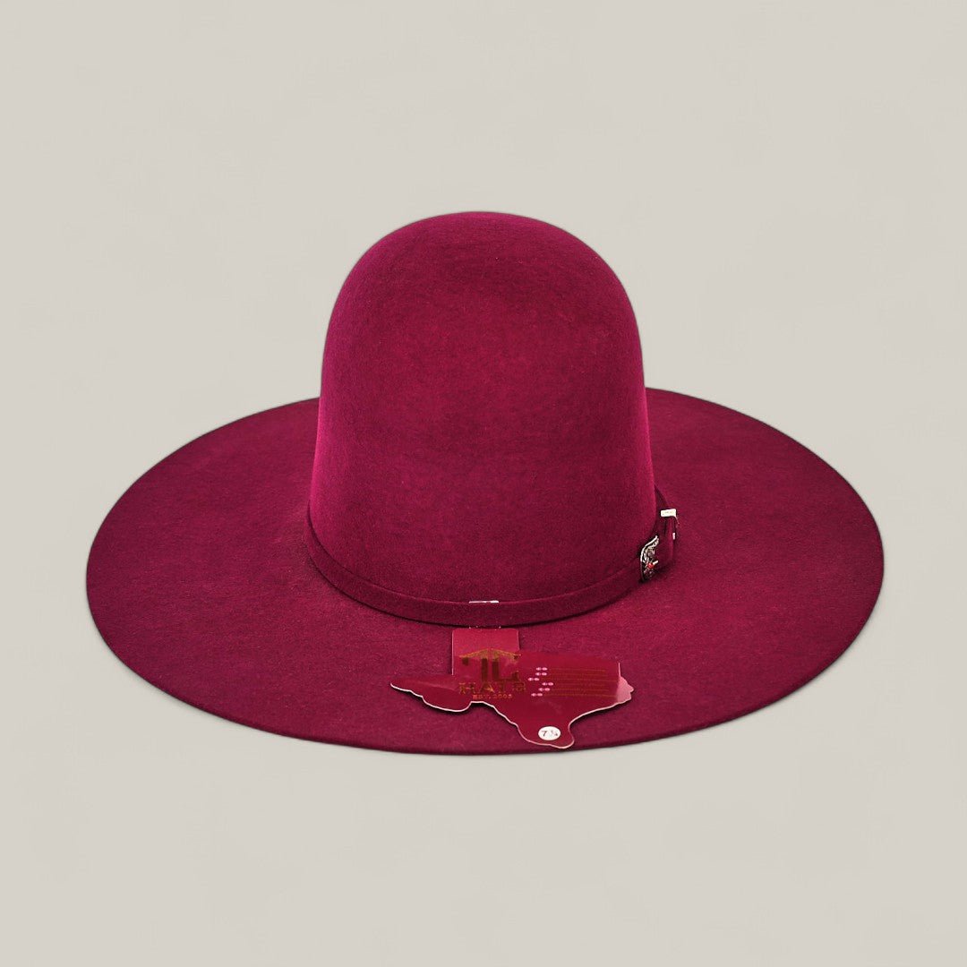 TC Hats - 4X Open Crown Hat - Cherry - Gomez Western Wear