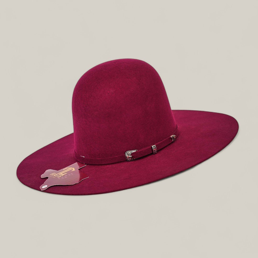 TC Hats - 4X Open Crown Hat - Cherry - Gomez Western Wear