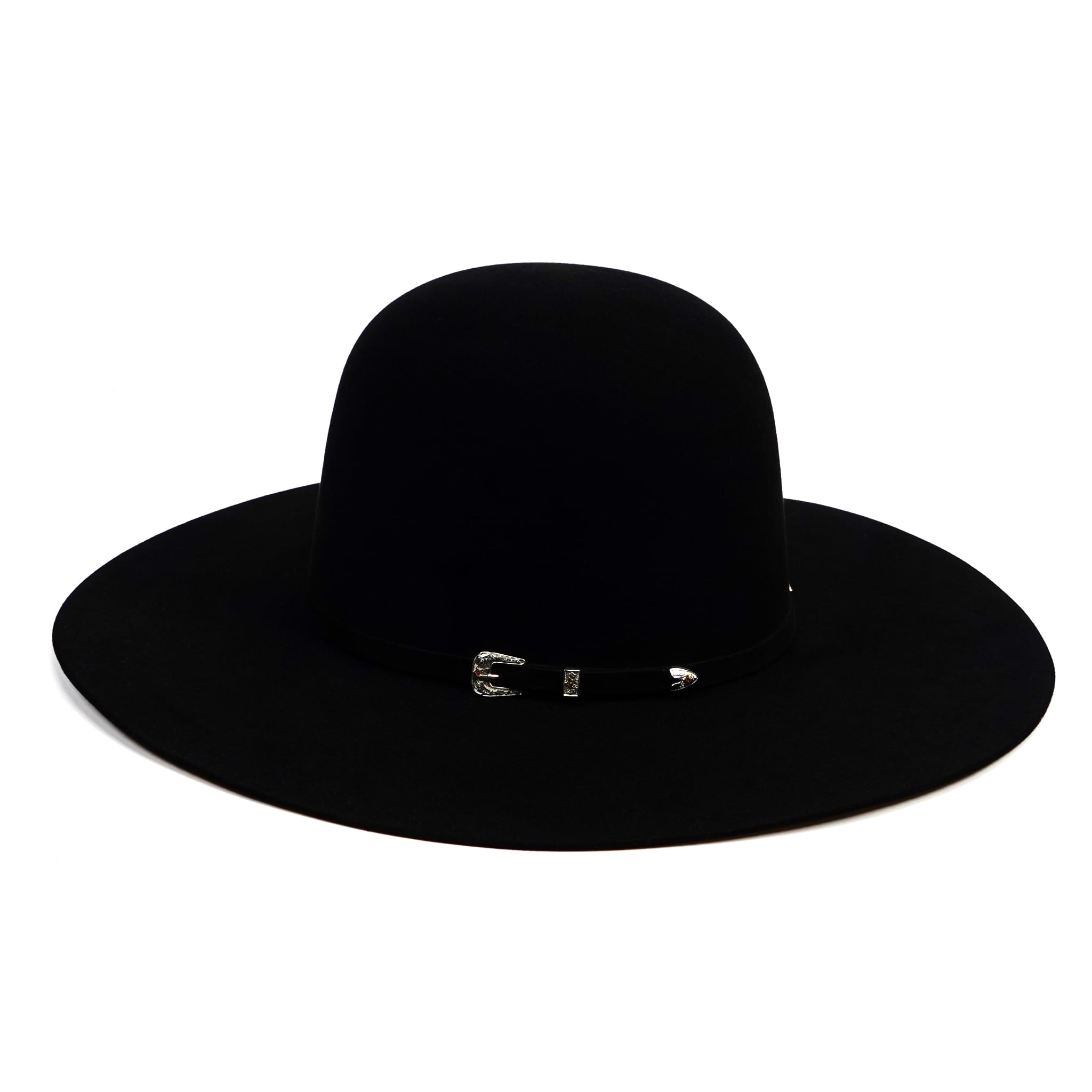 TC Hats Texanas TC TC Hats - 100X Open Crown Hat - Black