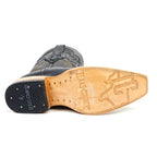 Texas Country Bota Res Hombre Rush Black Cowboy Boots - Snip Toe (E905)