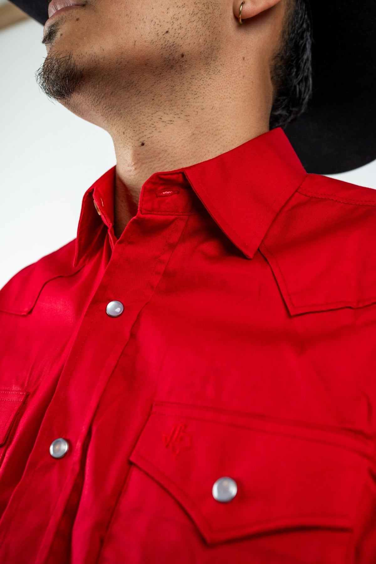 Texas Country - Solid Red Pearl Snap Long-Sleeve Shirt (AC108L/T) - Gomez Western Wear