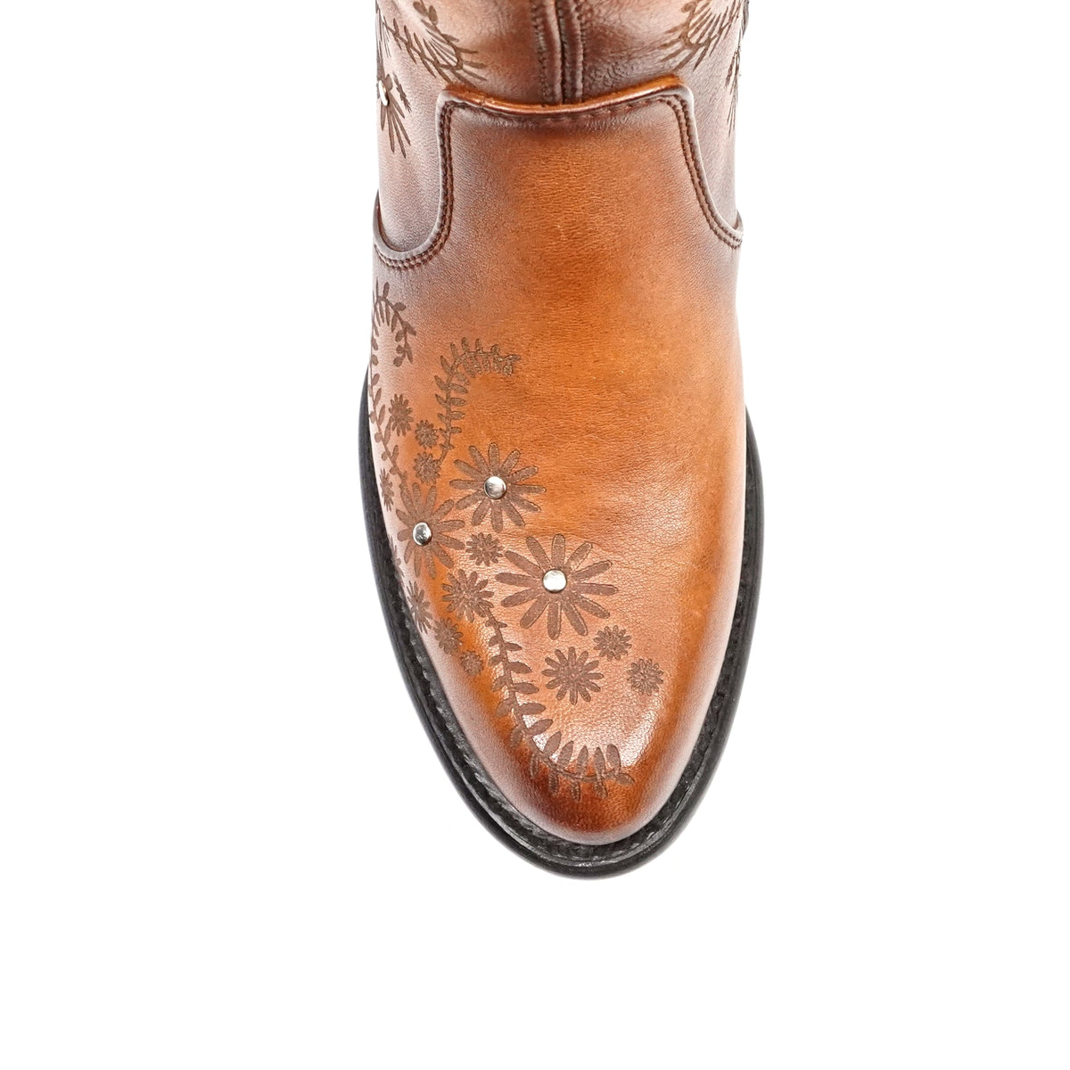 Valentina Burnt Orange Short Boots - J Toe - Gomez Western Wear