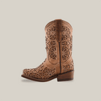 Vitralli Studs Fawn Snip Toe - Kids Boots - Gomez Western Wear