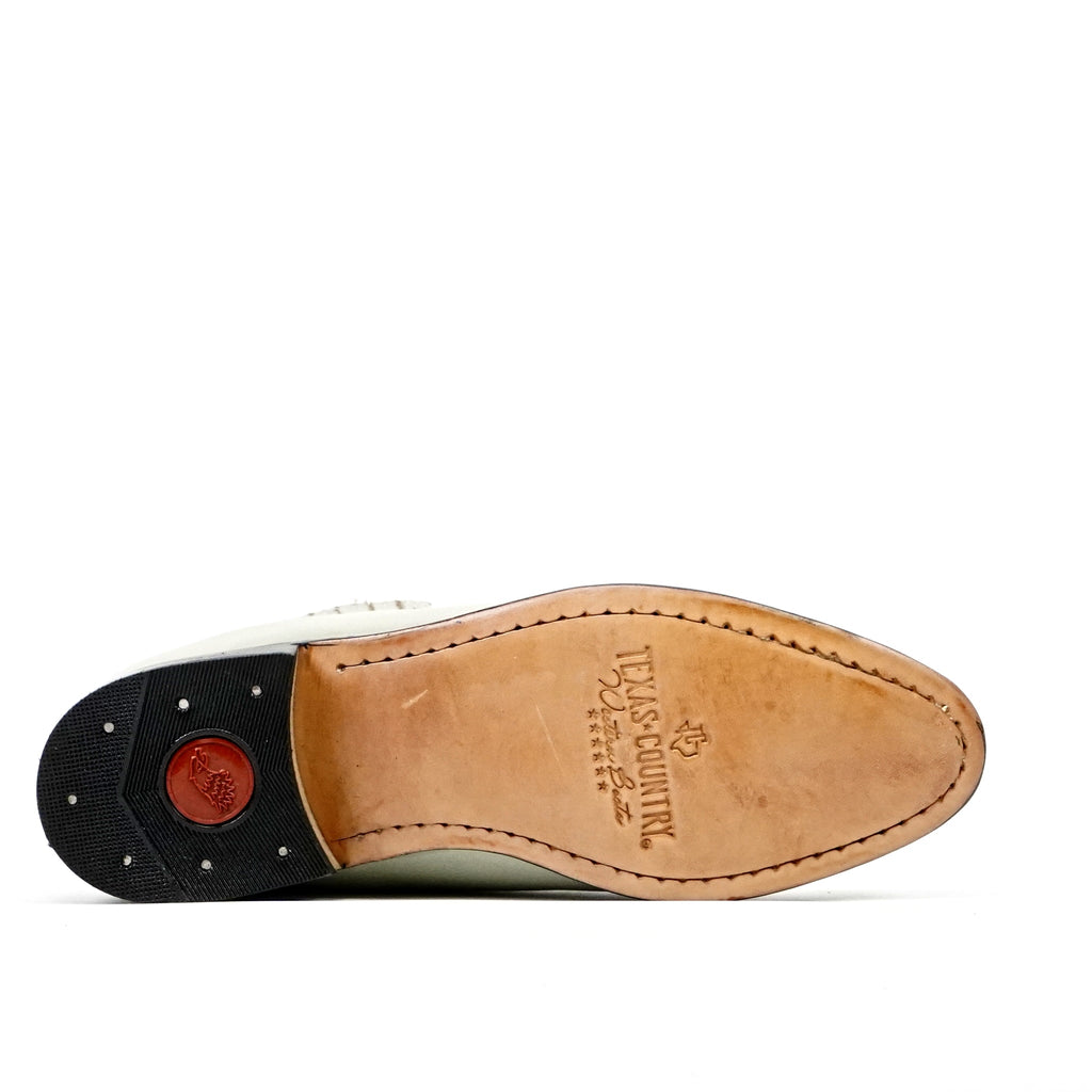 White Nappa Ankle Boots - Round Toe (E500) - Gomez Western Wear