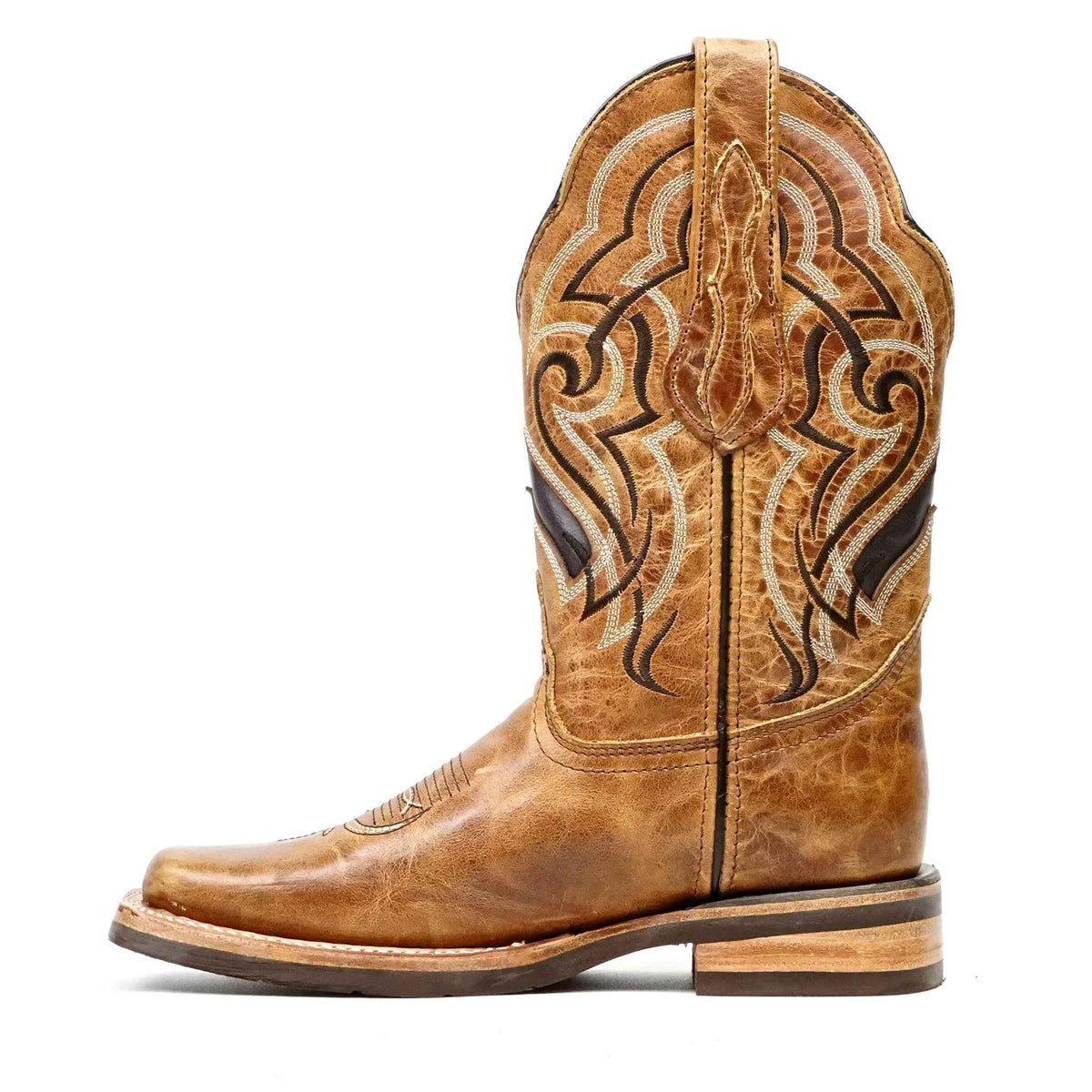 Wild Mustard Leather Boots - Sip-Resistant Sole - Rodeo Toe (E470) - Gomez Western Wear