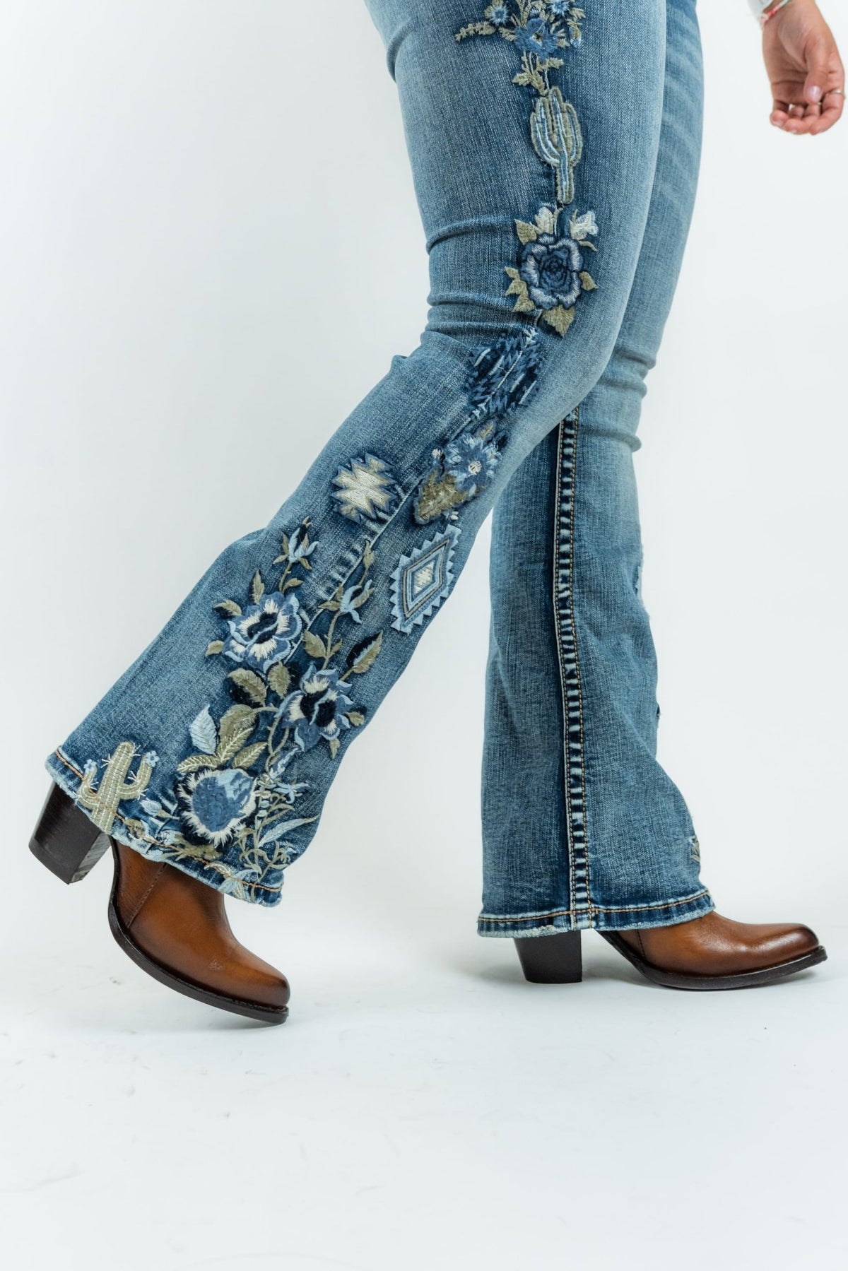 Women's Boot Cut Denim Jeans (W222-PB) - Gomez Western Wear