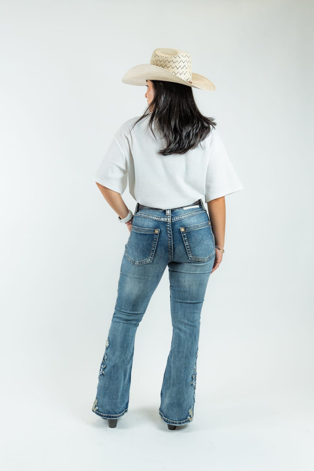 Women's Boot Cut Denim Jeans (W222-PB) - Gomez Western Wear