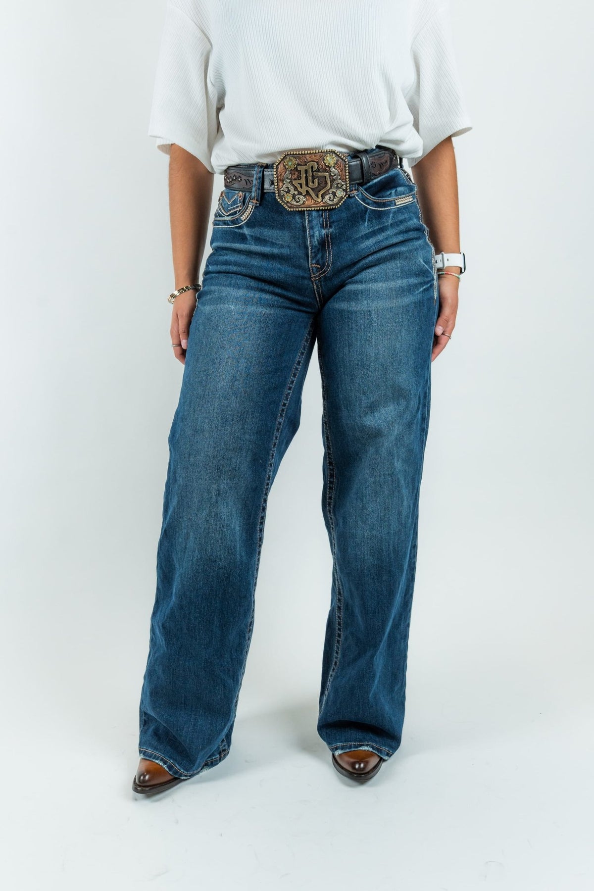 Women's Boot Cut Denim Jeans (W243-TS30) - Gomez Western Wear